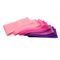 I colori rosa esercitano le bande di esercizio di resistenza di allungamento del lattice con Carry Bag