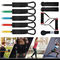 Fitness Latex 11pcs Resistance Bands ,  Resistance Band Tube Pull Rope Sport Set