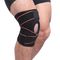 Anti compressione di slittamento che tricotta la cinghia elastica di sostegno del ginocchio del gancio del neoprene