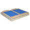 Attrezzatura di legno regolabile di forma fisica della barella di legno portatile blu del vitello