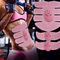 Attrezzatura domestica rosa nera di forma fisica, stimolatore del muscolo addominale dell'ABS