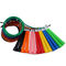 Salto della corda multicolore di salto del filo di acciaio del PVC di Rohs con il corredo della vite