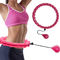 Anello rosa di forma fisica di yoga di sport di Ring For Adults Weighted Digital del hula-hoop dell'ABS