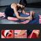 Fiore amichevole di Eco che stampa densamente la stuoia 6MM di yoga della gomma della pelle scamosciata per lo sport domestico di Pilates